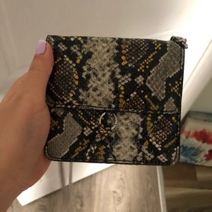 Very cute small mango purse snake print mini bag